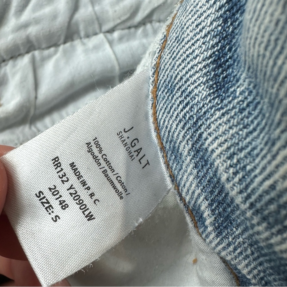VINTAGE John Galt Light Blue Low Rise Jeans one size fits like S NWOT - Picture 6 of 9